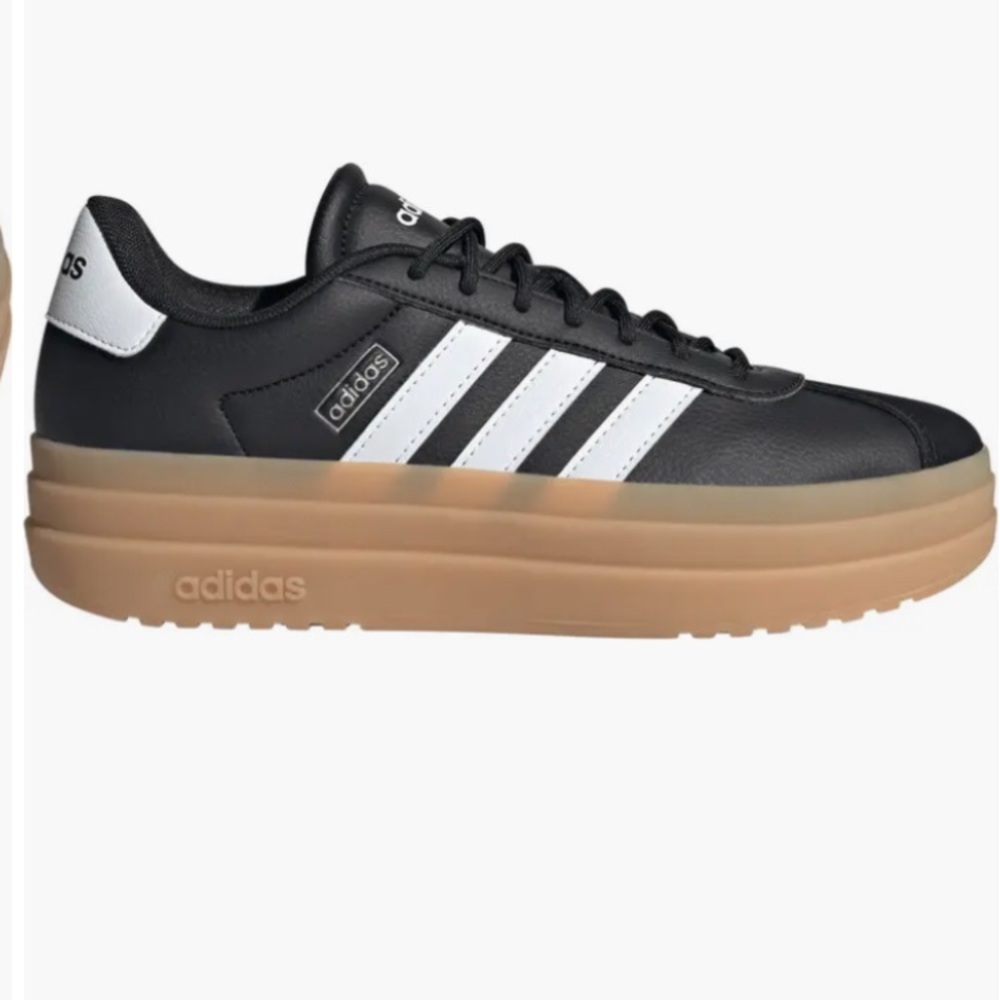 Adidas VL Court Bold Black and White Sneakers new out of box. Women’s 8.5
